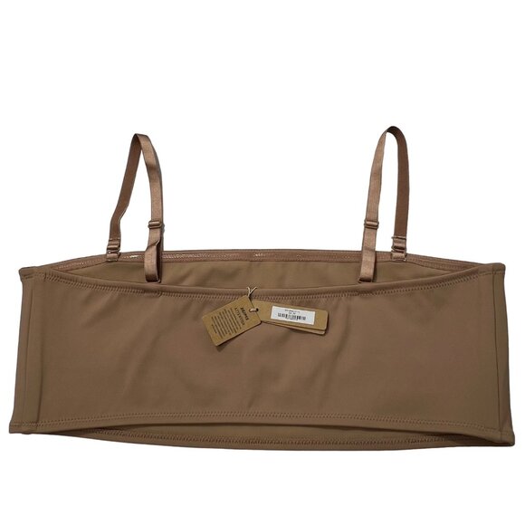 SKIMS Shaping Swim Bandeau Top Lot 2 Onyx Sienna Womens 3X - Picture 8 of 14